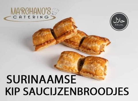 Surinaamse Kip Saucijzenbroodjes